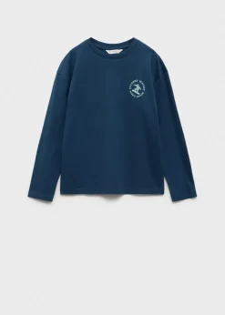 Dzieci MANGO Koszulki*Koszulka z długiem rękawem i nadrukiem