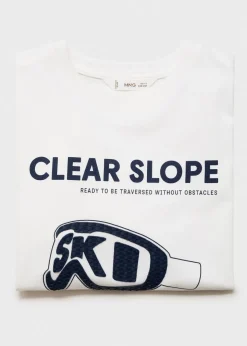 Dzieci MANGO Koszulki*Koszulka z długiem rękawem i nadrukiem