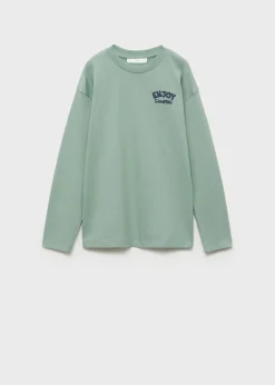 Dzieci MANGO Koszulki*Koszulka z długiem rękawem i nadrukiem