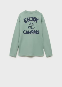 Dzieci MANGO Koszulki*Koszulka z długiem rękawem i nadrukiem