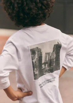 Dzieci MANGO Koszulki*Koszulka z długiem rękawem i nadrukiem