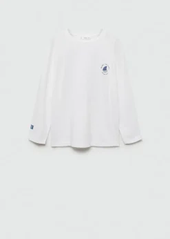 Dzieci MANGO Koszulki*Koszulka z długiem rękawem i nadrukiem