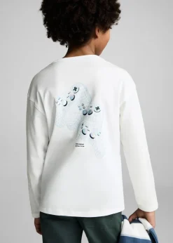 Dzieci MANGO Koszulki*Koszulka z długiem rękawem i nadrukiem