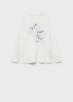 Dzieci MANGO Koszulki*Koszulka z długiem rękawem i nadrukiem