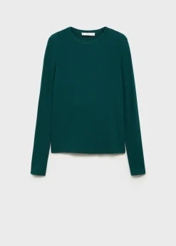 MANGO Koszulki*Koszulka z długim rękawem i okrągłym dekoltem