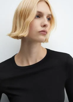 MANGO Koszulki*Koszulka z długim rękawem i okrągłym dekoltem