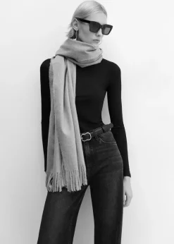 MANGO Koszulki*Koszulka z długim rękawem i okrągłym dekoltem