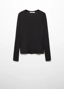 MANGO Koszulki*Koszulka z długim rękawem i okrągłym dekoltem