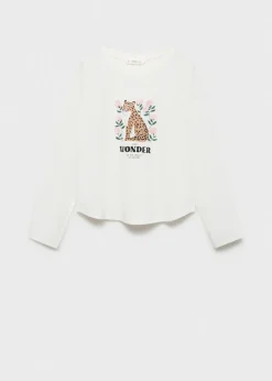 Dzieci MANGO Koszulki I Topy*Koszulka z długim rękawem i nadrukiem pantery