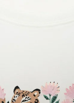 Dzieci MANGO Koszulki I Topy*Koszulka z długim rękawem i nadrukiem pantery