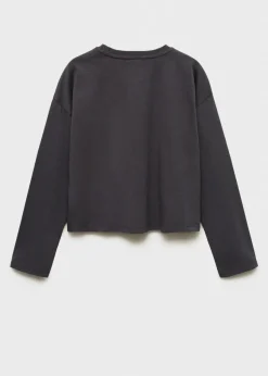 Dzieci MANGO Koszulki I Topy*Koszulka z długim rękawem i strasem