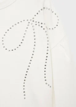 Dzieci MANGO Koszulki I Topy*Koszulka z długim rękawem i strasem