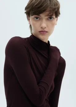 MANGO Koszulki*Koszulka z długimi rękawami i półgolfem