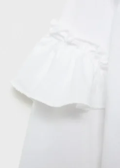 Dzieci MANGO Koszulki I Topy*Koszulka z długimi rękawami i falbankami