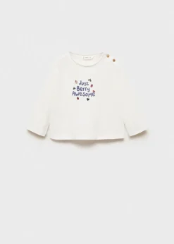 Dzieci MANGO T-shirty I Body*Koszulka z długimi rękawami i aplikacjami