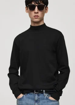 MANGO Koszulki*Koszulka z długimi rękawami i półgolfem