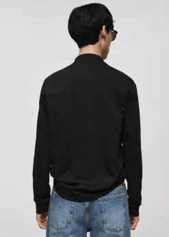 MANGO Koszulki*Koszulka z długimi rękawami i półgolfem