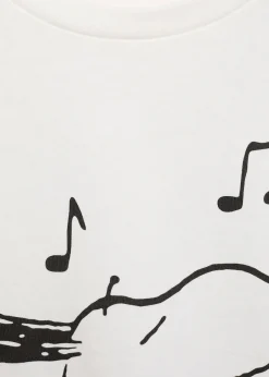 Dzieci MANGO Koszulki I Topy*Koszulka z długimi rękawami i nadrukiem Snoopiego