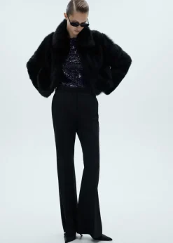 MANGO Koszulki*Koszulka z długimi rękawami i cekinami