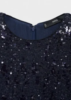 MANGO Koszulki*Koszulka z długimi rękawami i cekinami