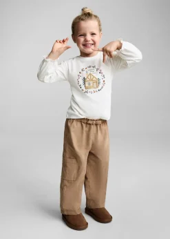 Dzieci MANGO Koszulki*Koszulka z długimi rękawami i aplikacjami