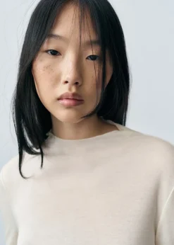 MANGO Koszulki*Koszulka z długimi rękawami i półgolfem