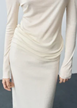 MANGO Koszulki*Koszulka z długimi rękawami i półgolfem