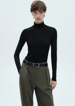 MANGO Koszulki*Koszulka z długimi rękawami i golfem