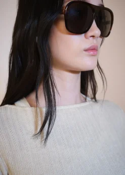 MANGO Koszulki*Koszulka z dzianiny pointelle z długimi rękawami