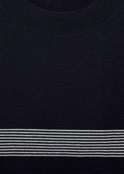 MANGO Koszulki*Koszulka z dzianiny z bawełny i modalu w paski