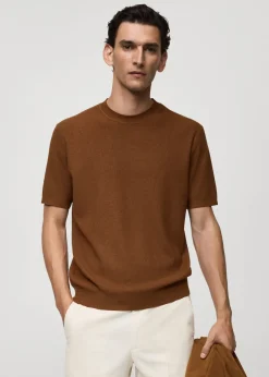 MANGO Kardigany I Swetry|Koszulki*Koszulka z dzianiny z fakturą