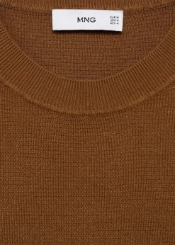 MANGO Kardigany I Swetry|Koszulki*Koszulka z dzianiny z fakturą