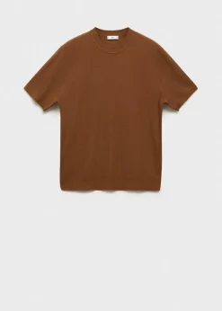 MANGO Kardigany I Swetry|Koszulki*Koszulka z dzianiny z fakturą