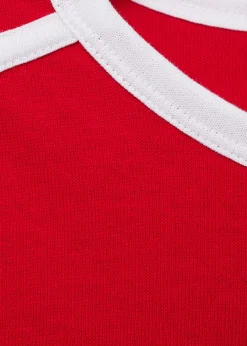 MANGO Koszulki*Koszulka z dzianiny z kontrastowym zakończeniem