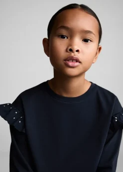 Dzieci MANGO Koszulki I Topy*Koszulka z falbanami i ćwiekami