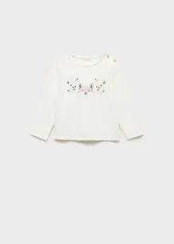 Dzieci MANGO T-shirty I Body*Koszulka z haftem