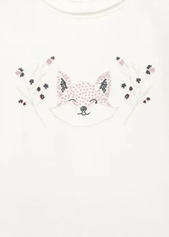 Dzieci MANGO T-shirty I Body*Koszulka z haftem