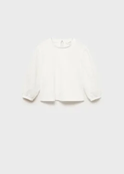 Dzieci MANGO Koszulki*Koszulka z haftem na rękawie