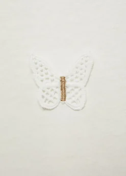 Dzieci MANGO Koszulki I Topy*Koszulka z haftowanymi motylami