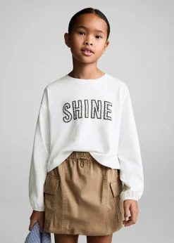 Dzieci MANGO Koszulki I Topy*Koszulka z koralikami