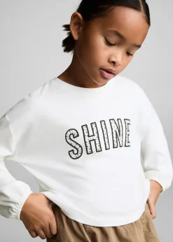 Dzieci MANGO Koszulki I Topy*Koszulka z koralikami