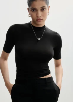 MANGO Koszulki*Koszulka z krótkim rękawem z dzianiny