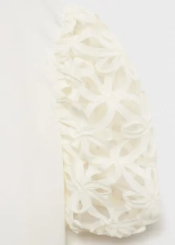 Dzieci MANGO Koszulki I Topy*Koszulka z krótkim rękawem z haftem