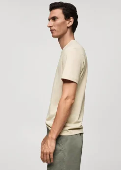 MANGO Koszulki*Koszulka z logo z 100% bawełny