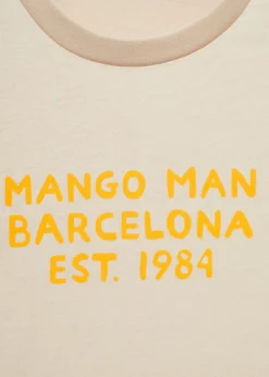 MANGO Koszulki*Koszulka z logo z 100% bawełny