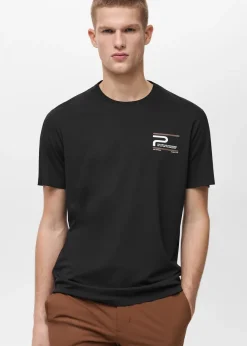 MANGO Koszulki*Koszulka z materiału comfort stretch z nadrukiem