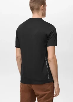 MANGO Koszulki*Koszulka z materiału comfort stretch z nadrukiem