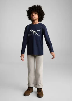 Dzieci MANGO Koszulki*Koszulka z nadrukiem dinozaura