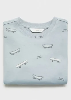 Dzieci MANGO Koszulki*Koszulka z nadrukiem skater