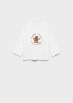 Dzieci MANGO Koszulki*Koszulka z nadrukiem świątecznym